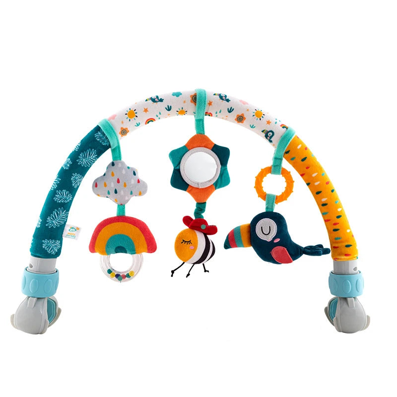 Arco de brinquedo - brinquedo de berço removível, sino de brinquedo para recém-nascidos