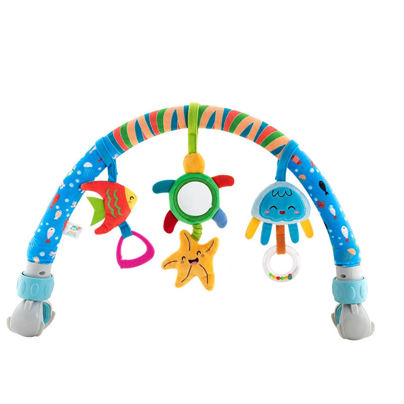 Arco de brinquedo - brinquedo de berço removível, sino de brinquedo para recém-nascidos
